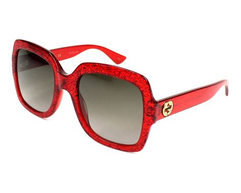 gucci red multi sunglasses|red gucci sunglasses men.